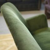 Green velvet canapé 1960s