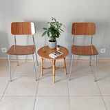 Pair of chairs in formica 60s