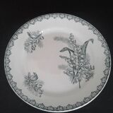 6 Flat asiiettes, Muguet decors.