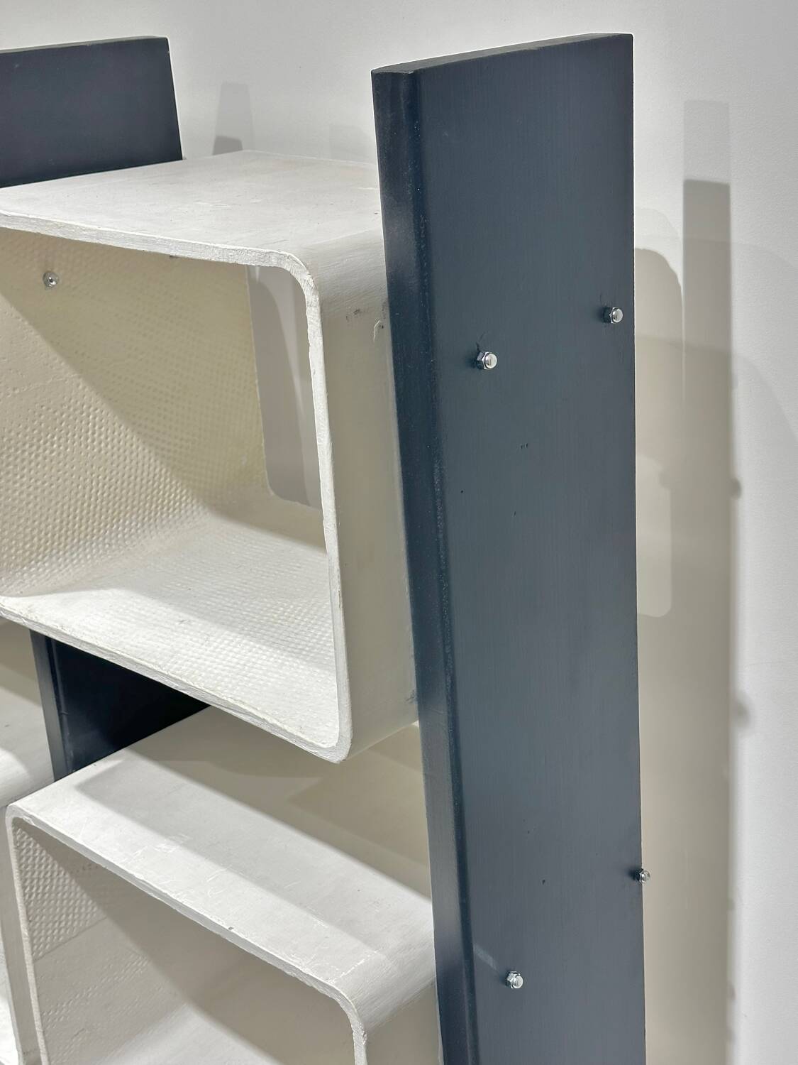 Large fiber and wood  shelf
