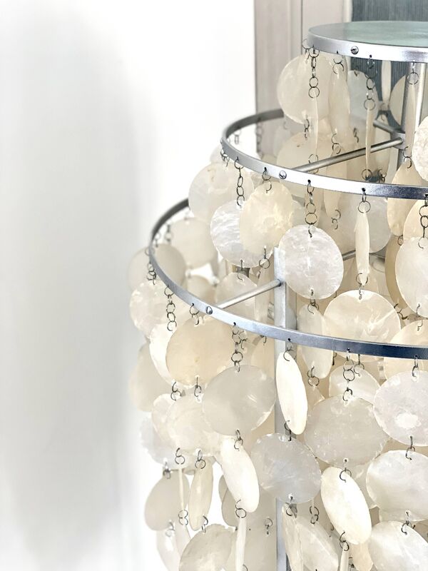 Lampadaire des années 60 en pampilles de nacre