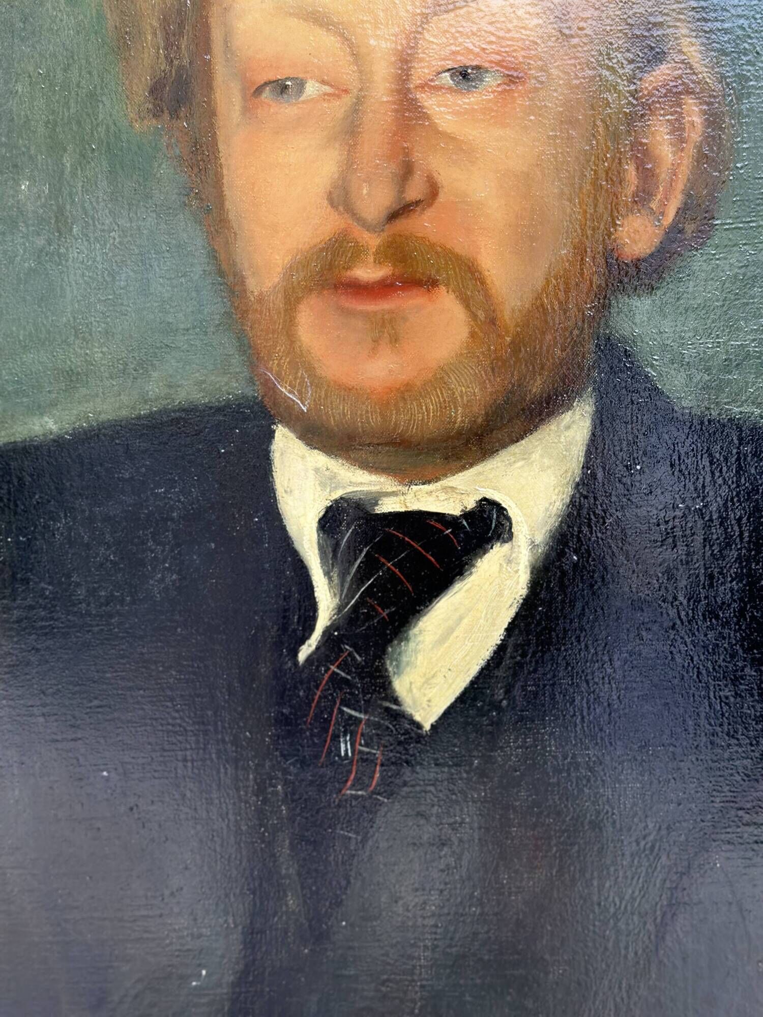 Oil portrait of the writer Fernand Fleuret 92x73cm