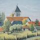 Oil on landscape canvas