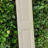 Narrow old paneled molded cupboard door h220x42cm