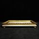 Onyx desk top with brass gallery