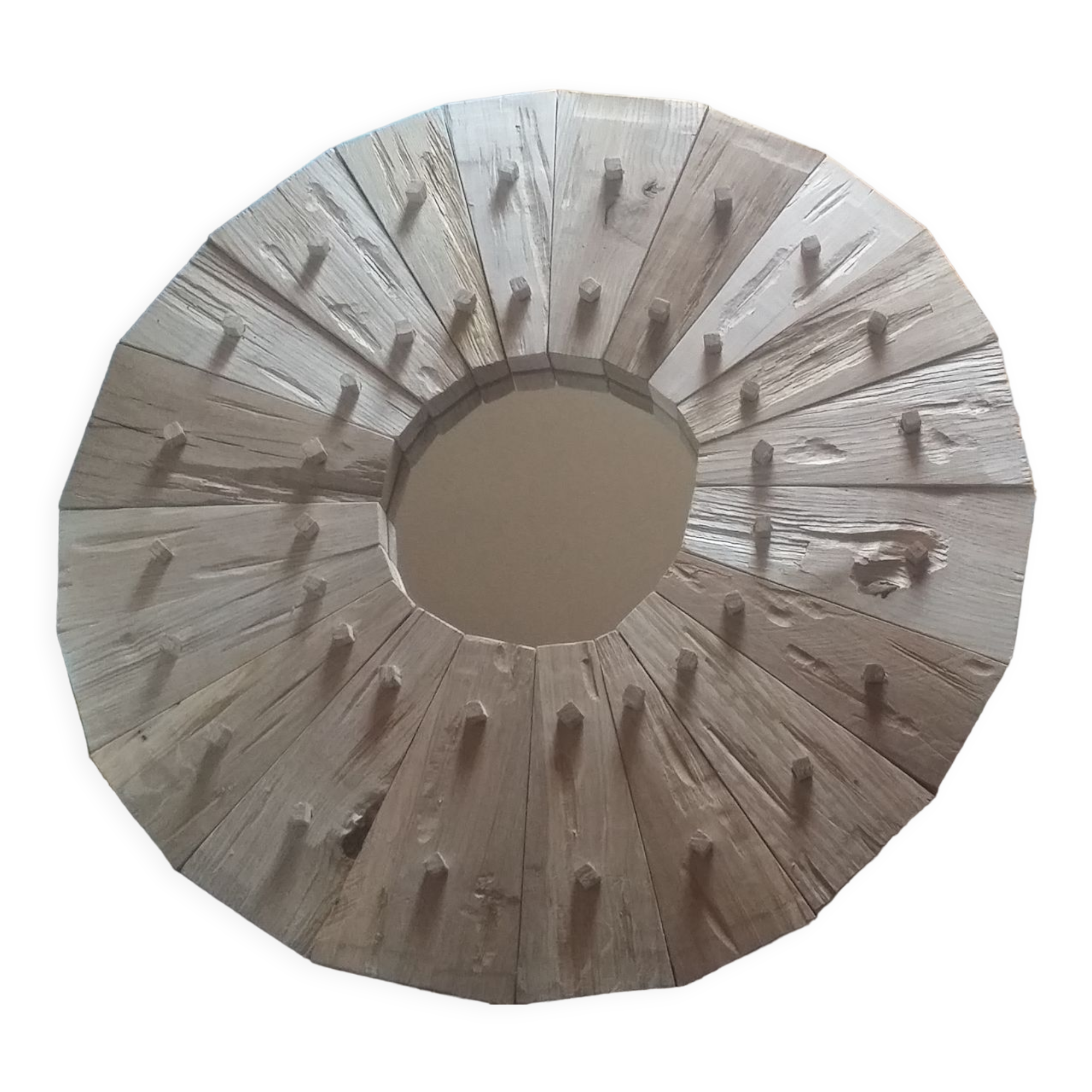 60cm solid wood mirror