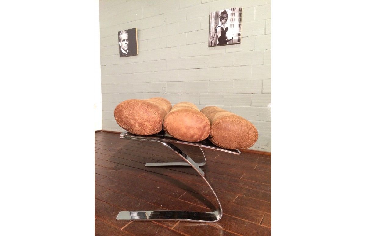 Vintage Sinus armchair and Pouf by Reinhold Adolf and Hans - Jürgen Schrapfer for Horn, 1970 s