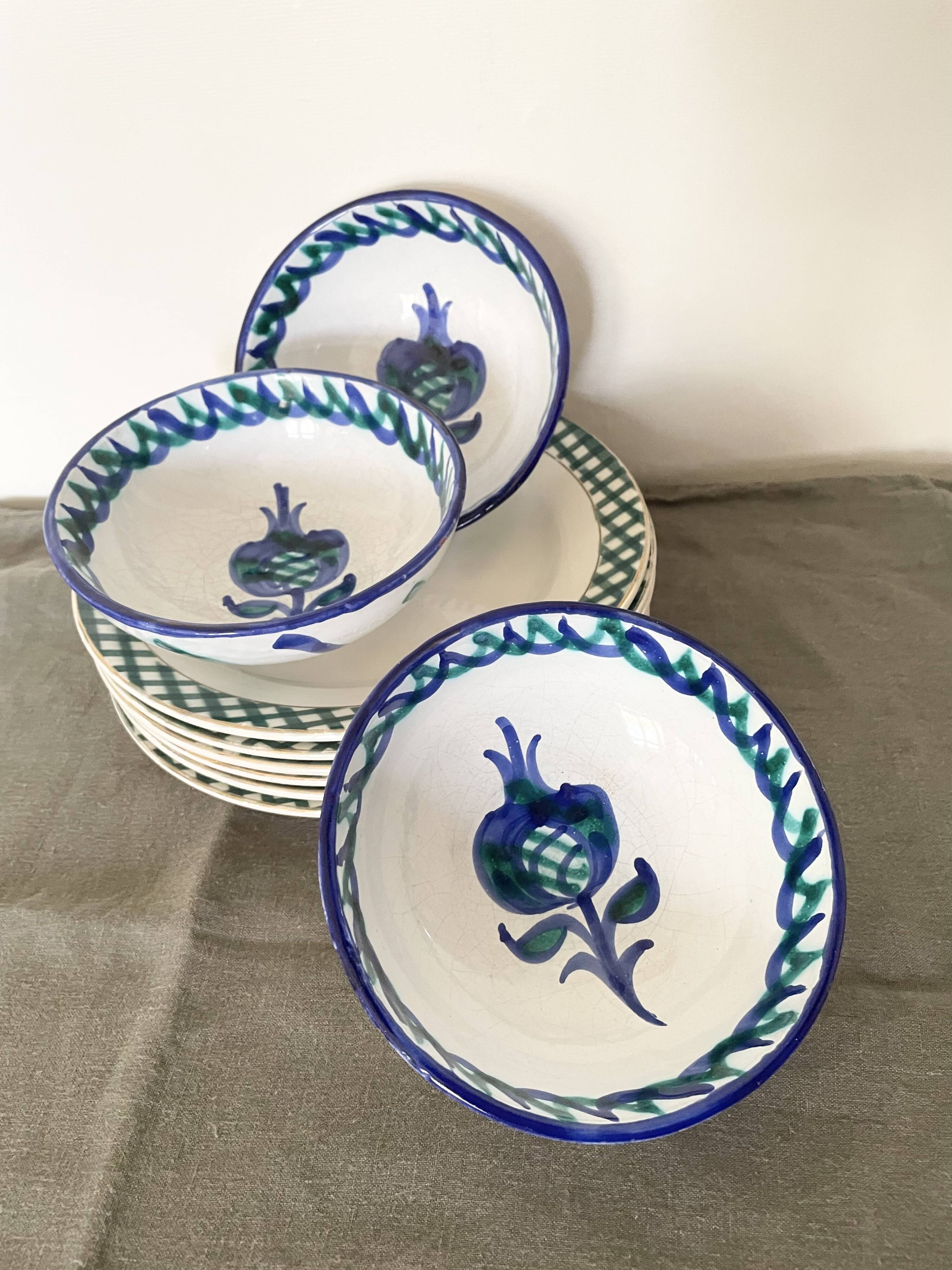 Fajalauza glazed terracotta bowls