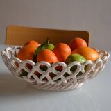 Pichon woven ceramic fruit basket in Uzès