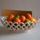 Pichon woven ceramic fruit basket in Uzès