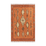 Berber carpet 200 x 300 cm orange colorful patterns