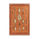Tapis berbere 200 x 300 cm orange motifs colorés