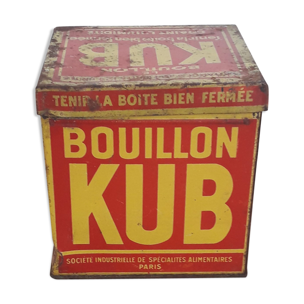 Ancienne boite publicitaire bouillon kub 1950 Selency