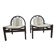 Pair of Baumann French Armchairs from the 1980s