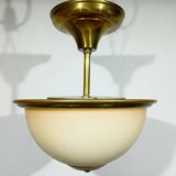 2-light brass ceiling light