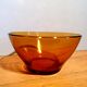 Series of 8 70's amber bowls