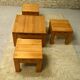 pine living room set, 1980