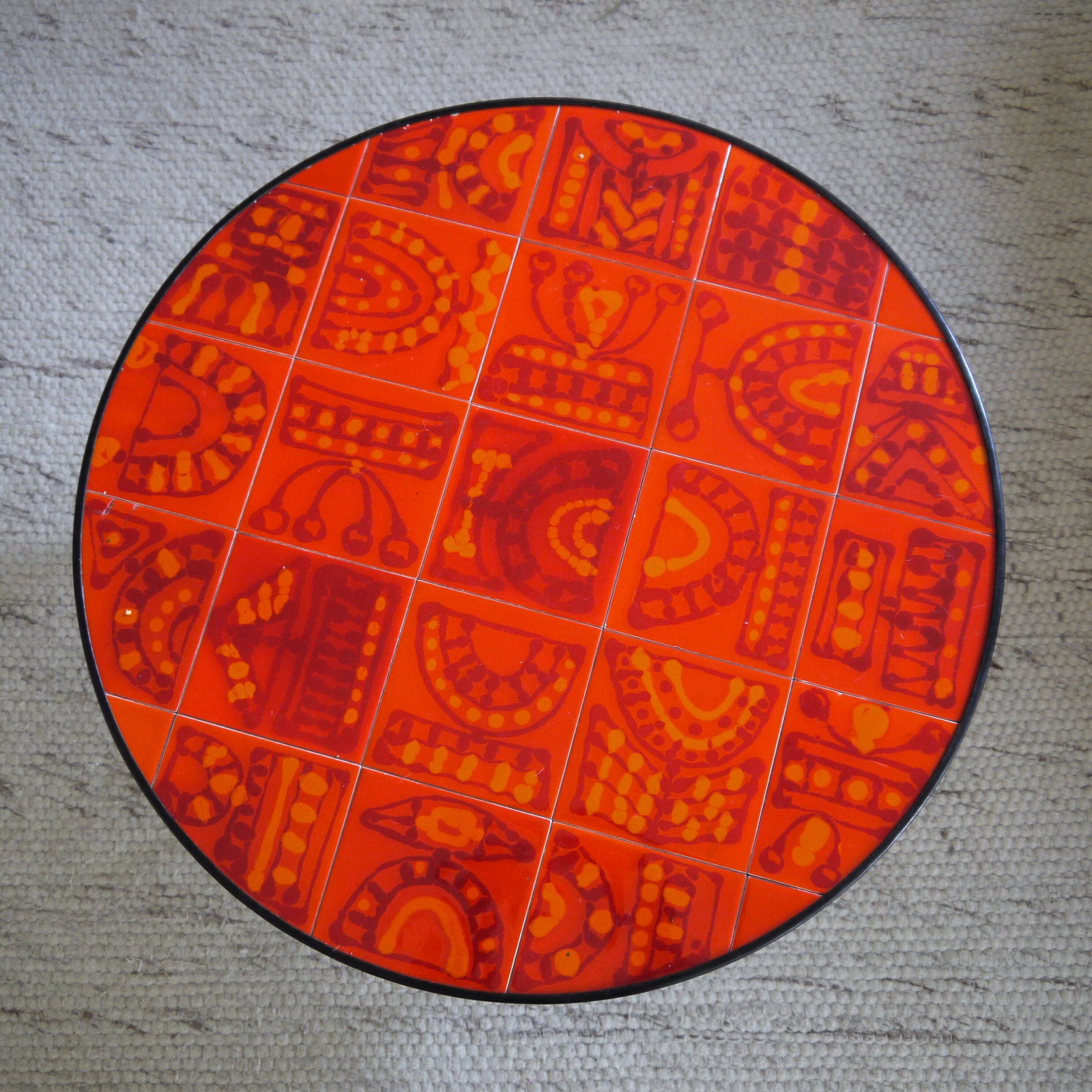 Roger Capron round coffee table