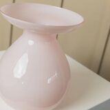Pink opalescent glass vase by Ikea (2000s) designed by Barbro Wesslander & Pia Amsell