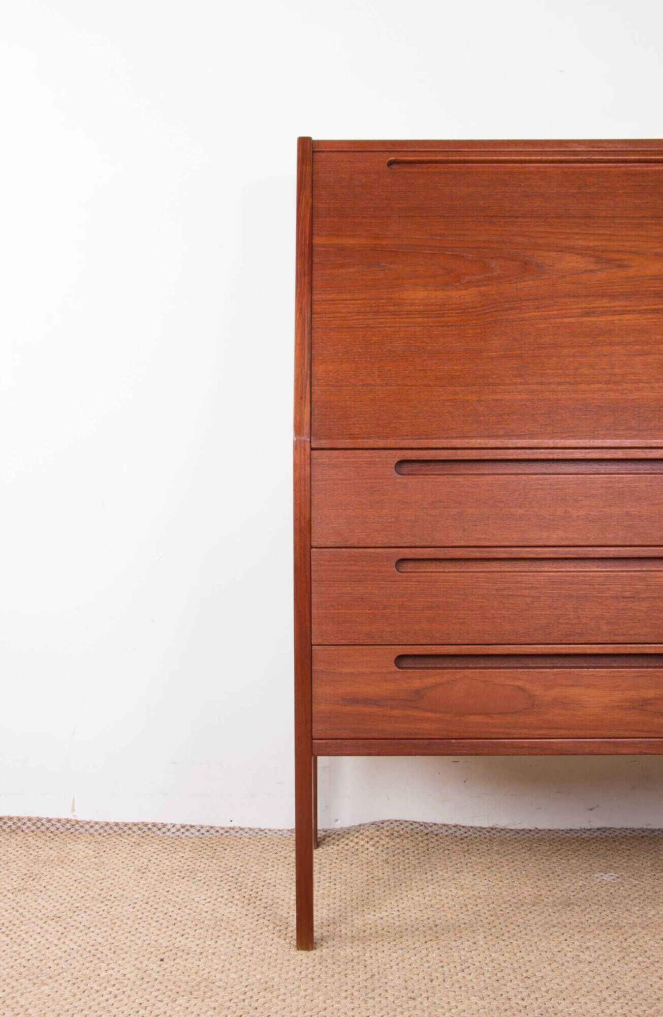Danish Teak Secretary Desk by Kai Kristiansen for HJN Mobler 1960.