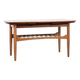 Midcentury Danish extendable coffee table in oak and teak 1960s