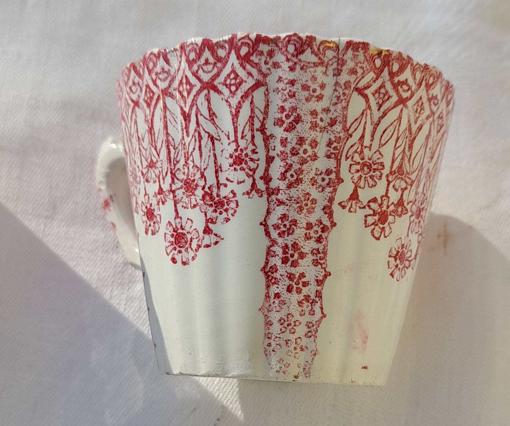 2 Lunéville earthenware coffee cups Tsarine model