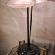 Memphis stijl milan style desk lamp, art nouveau molded glass 1970 to 80