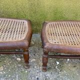 Pair of antique footrests or stools for children