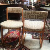 Paire de chaises traîneau 1960 Self