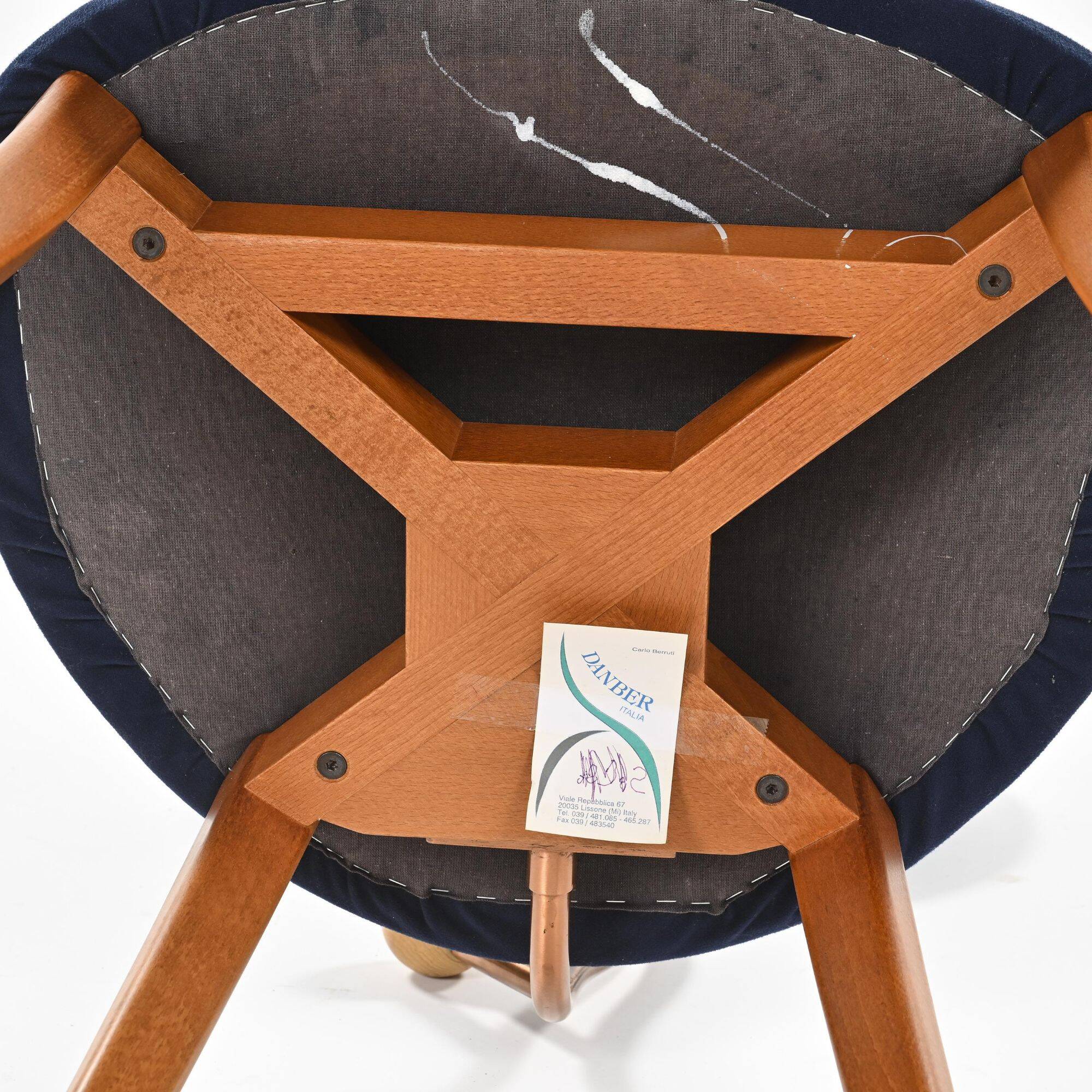 Pair of Luna e Sole chairs by Carlo Berruti (XX-XXI century)