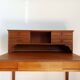 Art Deco tiered desk in light oak