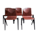 Set of 5 stackable 60s Pagholz chairs