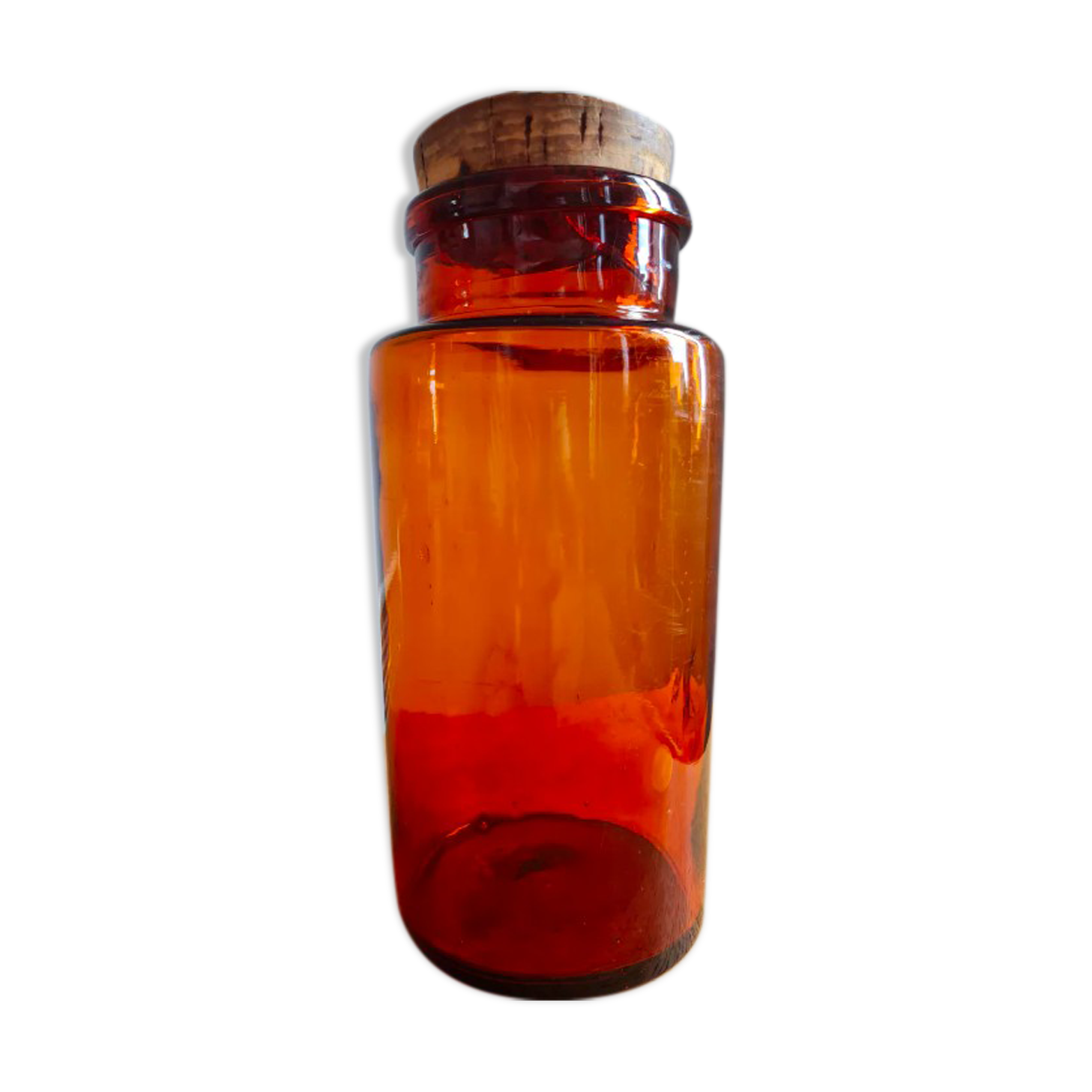 Amber apothecary bottle