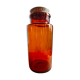 Amber apothecary bottle