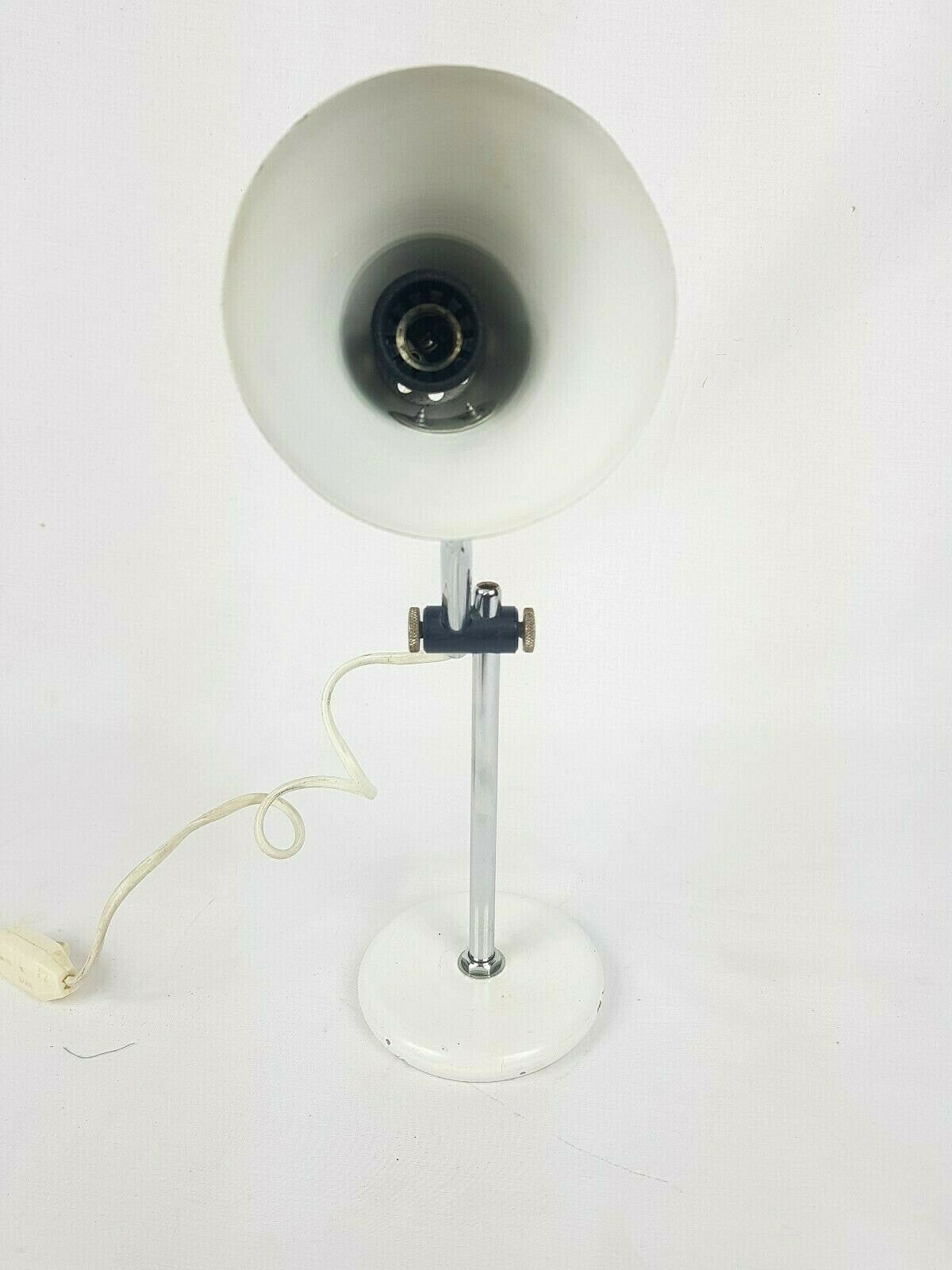 Small white desk lamp lasked 70s
