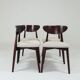 Dining room chairs set of 4 Scandinavian design beige white