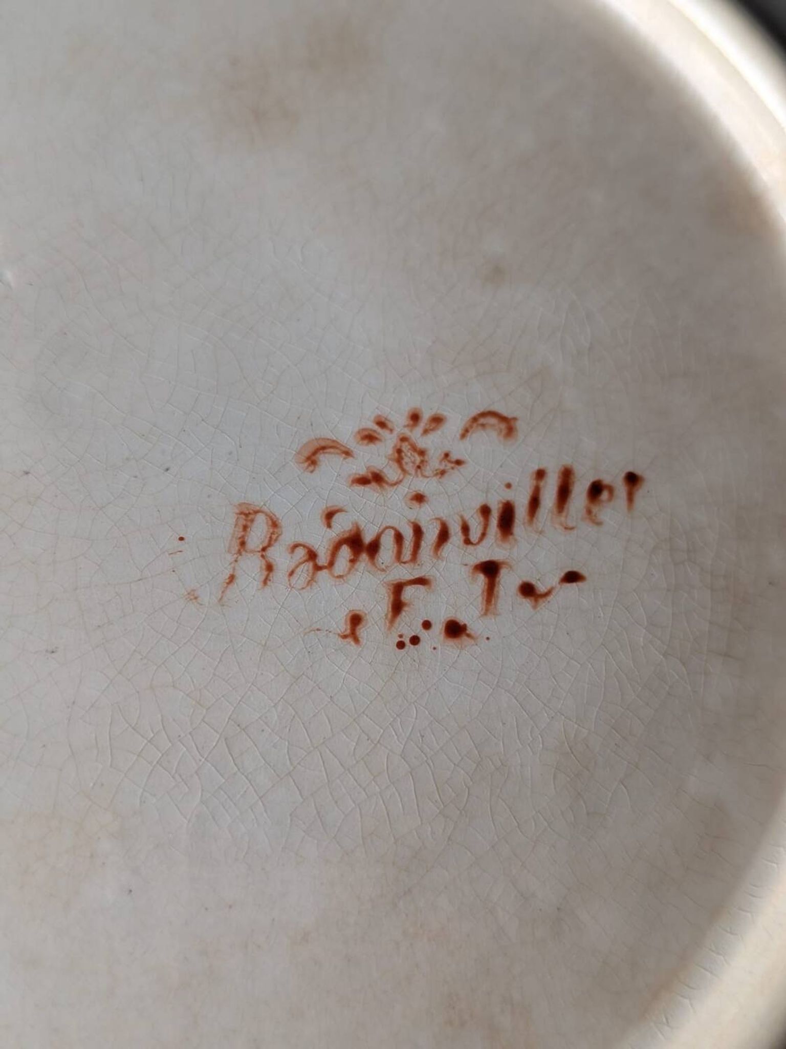Assiette Badonviller XIXeme