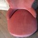 Pink velvet toad chair