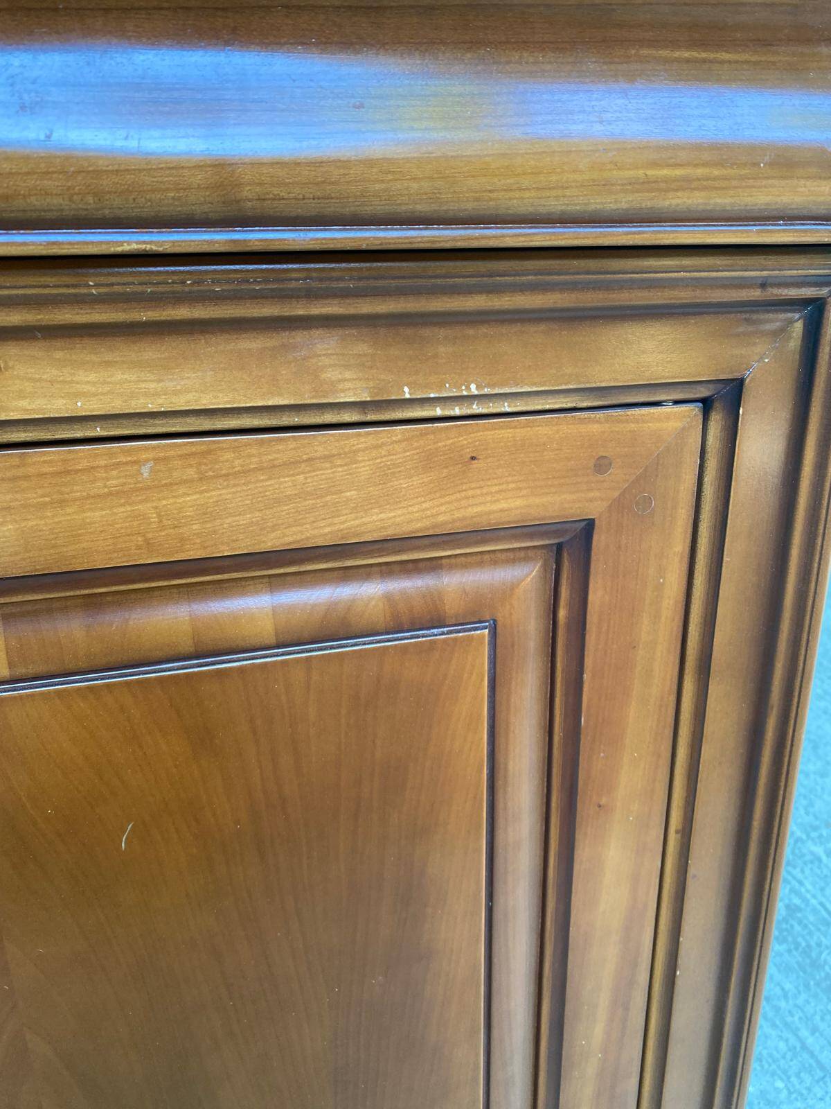 Vintage Louis Philippe solid oak sideboard, 20th century