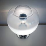 Vintage Table Lamp • Steel & Glass • Murano • Space Age • 1970