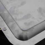 GUY DEGRENNE Serving Tray – Stainless Steel & Brass Handles – France