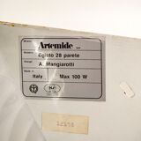 Appliques murales Artemide Egisto 28 mur par Angelo Mangiarotti, Italie, années 80
