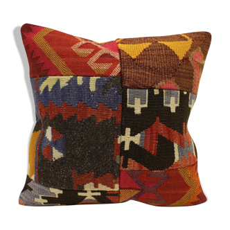 Pechwork Pillow, Cushion Cover 45x45 cm