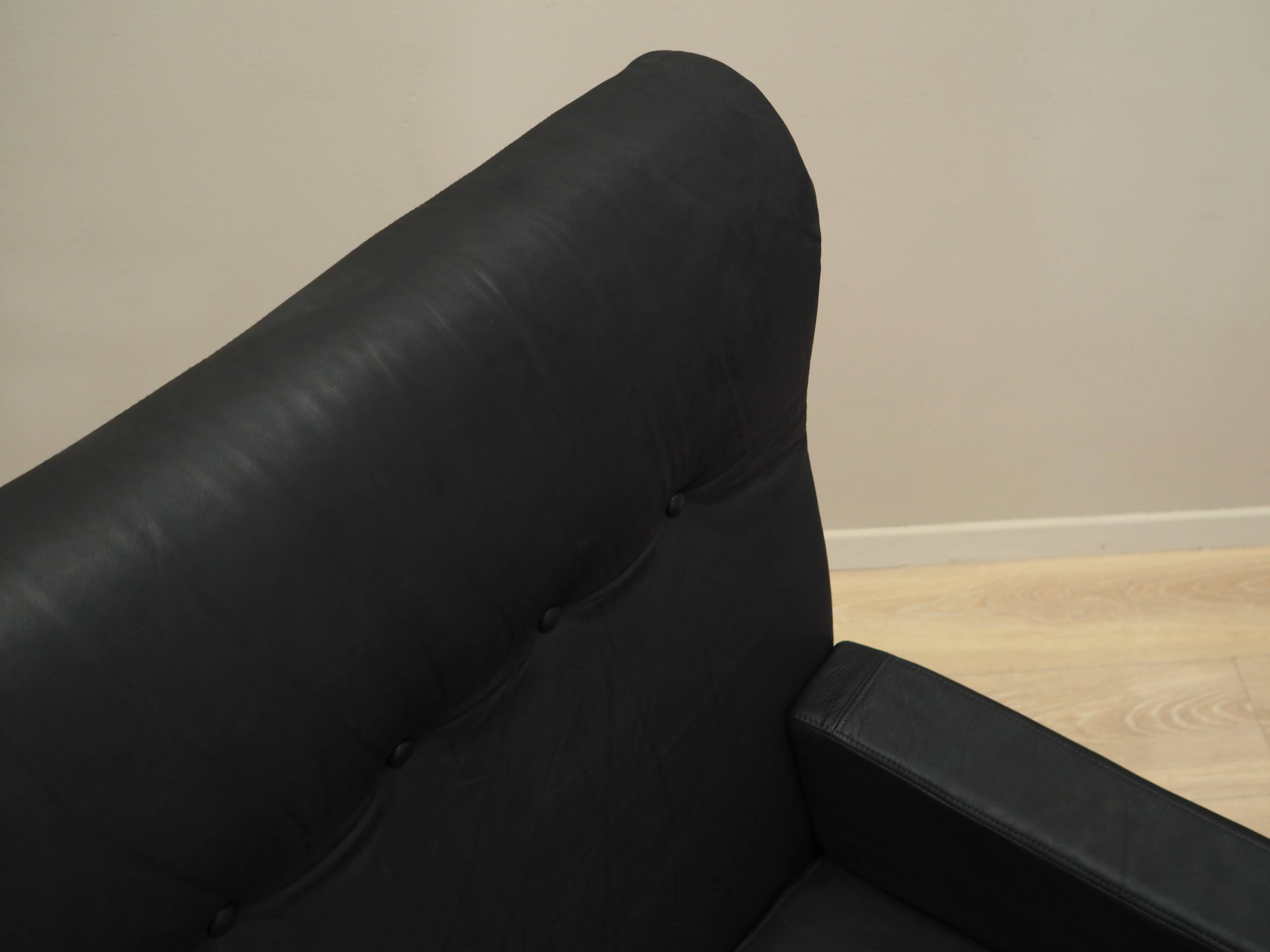 Office leather armchair, Danish design, 1970s, production: Denmark