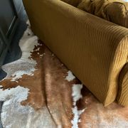 Velvet 3-seater sofa bed