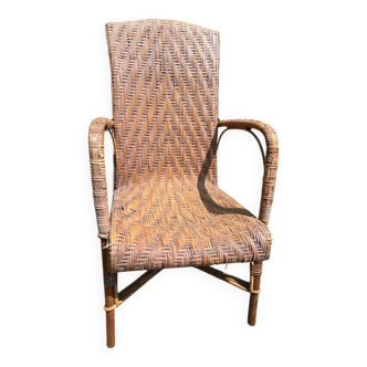 Fauteuil rotin année 60