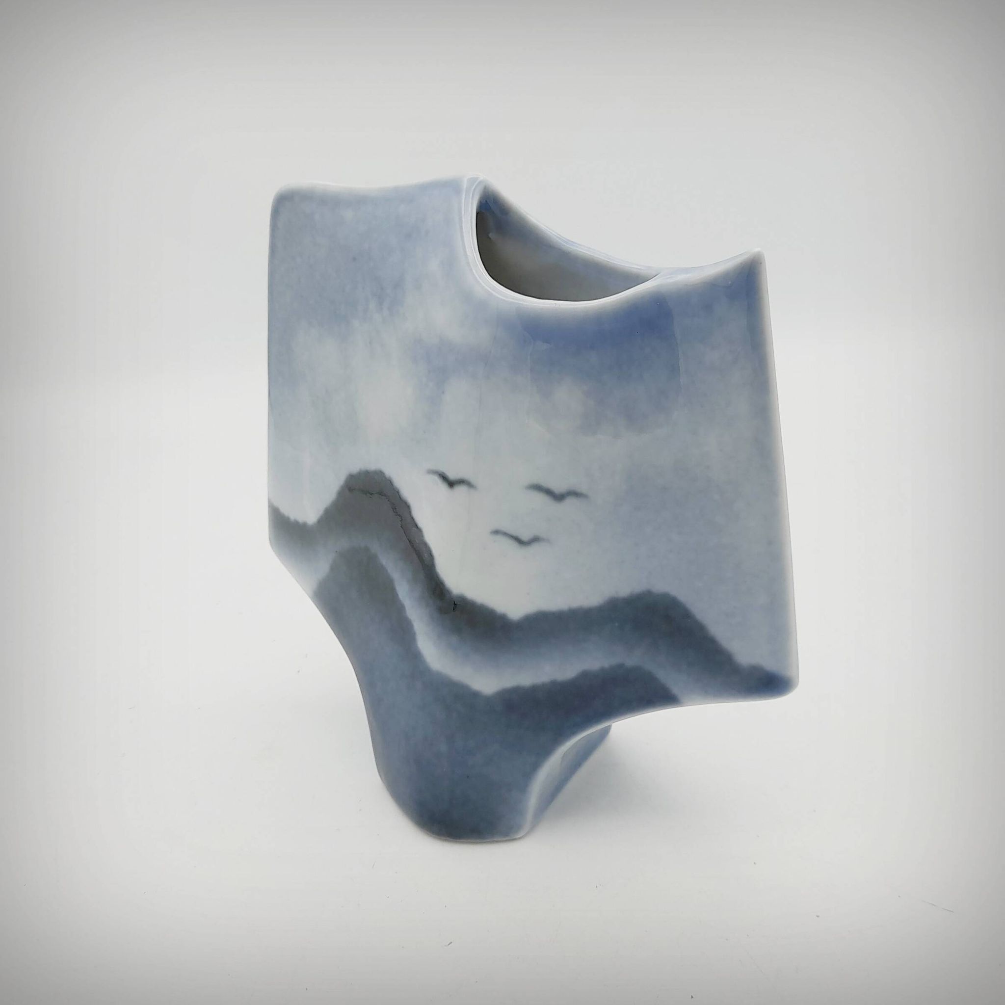Sculptural vase by Solange Garotte and Bernard Prigent for Virebent, 1975