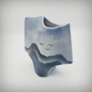 Sculptural vase by Solange Garotte and Bernard Prigent for Virebent, 1975