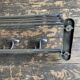 1950s chrome bathroom coat rack with shelf