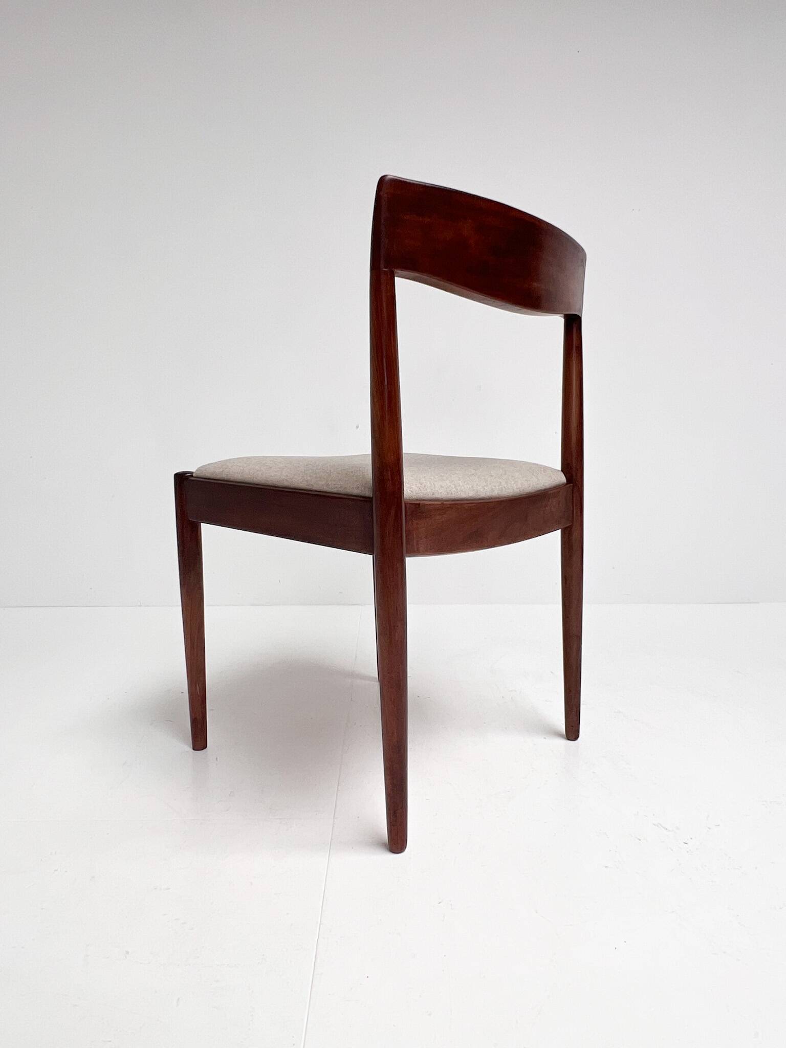 Set of 4 Mid Century Danish design chairs, 1960s